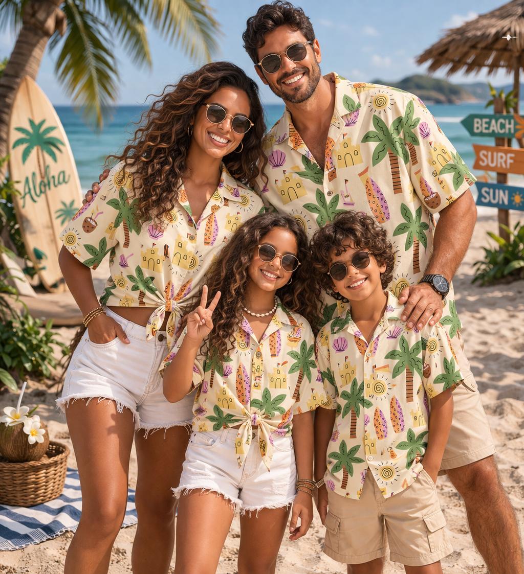 قميص هاواي للأطفال بنقشة نباتا - مراجعة The Plant Parent وسعره